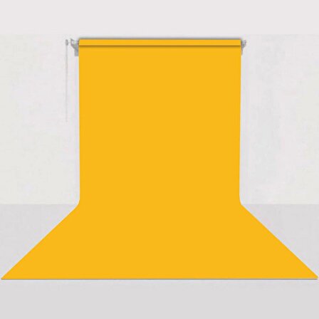 Gdx Sabit (Tavan & Duvar) Kağıt Sonsuz Stüdyo Fon Perde (Deep Yellow) 2.70x11 Metre