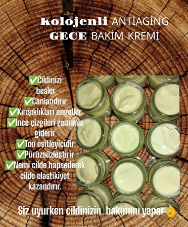 DOĞAL ANTİAGİNG GECE BAKIM KREMİ( PORTAKALLI )29ML