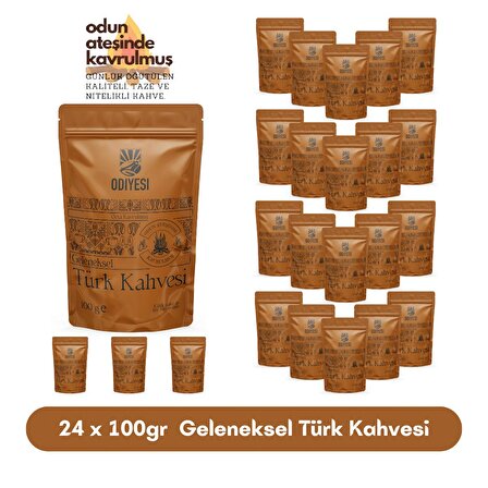 Odiyesi 100 gr 24'lü Geleneksel Türk Kahvesi