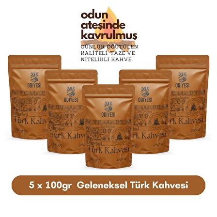 Odiyesi 100 gr 5'li Geleneksel Türk Kahvesi