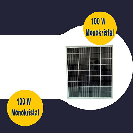 Gesper Energy 100W Watt Monokristal Güneş Paneli 36 Hücre 12V GES100-36M