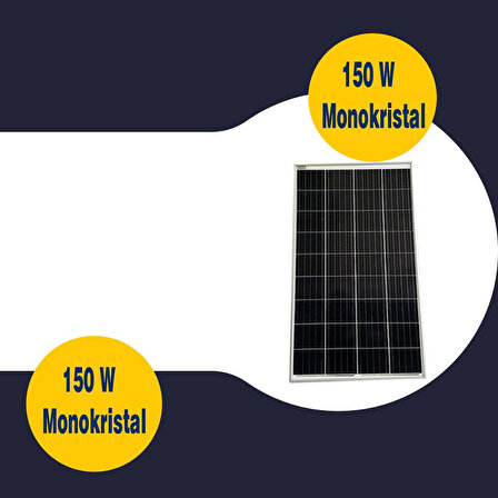 Gesper Energy 150W Watt Monokristal Güneş Paneli 36 Hücre 12V GES150-36M