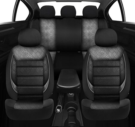 NiCe Shop Ford Focus 3 Uyumlu Koltuk Kılıfı Scorpion - Siyah