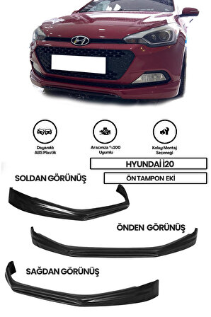 Hyundai I20 Uyumlu Ön Tampon Eki (plastik)