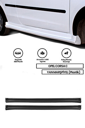 Opel Corsa C Yan Marşpiyel (plastik) Uyumlu