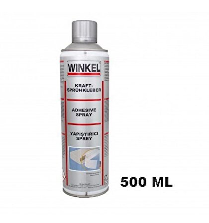 Winkel Yapıştırıcı Sprey 500 ml Kağıt Ahşap Lastik Folyo Genel
