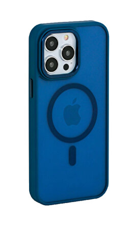 İphone 12 pro Blue Sky Magsafe Kılıf Kapak Koruma Mavi