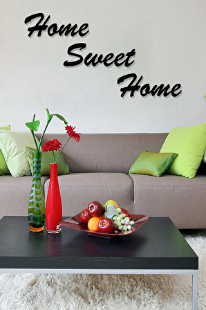 AHŞAP DUVAR DEKORASYON HOME SWEET HOME