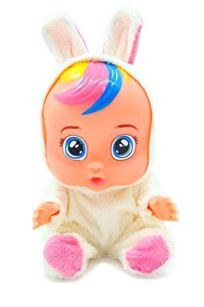 Global Toys Mavi Beyaz Ve Pembe Renk Ağlayan Ve Konuşan Et Bebek