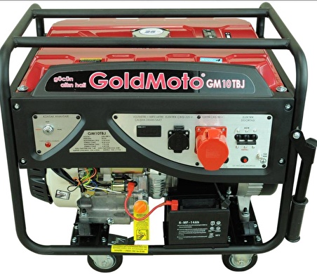 GoldMoto GM10TBJ Benzinli Jeneratör 10kVA Trifaze Marşlı