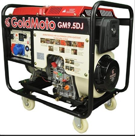 GoldMoto GM9.5DJ Dizel Jeneratör 8.7Kva Monofaze Marşlı