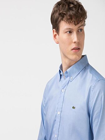 Lacoste Erkek Regular Düğmeli Yaka Oxford Gömlek