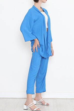 GAMZELİTARZIM Kimono Takım Mavi - 10756.1254.
