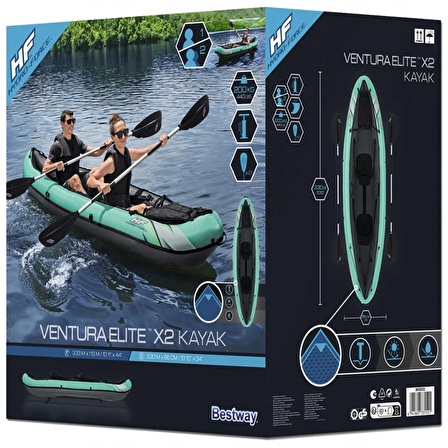 Nessiworld Bestway Hydro Force Ventura Elite X2 Kayak Şişme Bot 65052