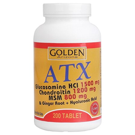 GOLDEN ARİZONA ATX Glucosamine Chondroitin Msm 2 KUTU 400 TABLET
