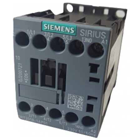 3RT2018-1AP01 7,5KW 16A 220V AC 1NO SIRIUS KONTAKTÖR SIEMENS