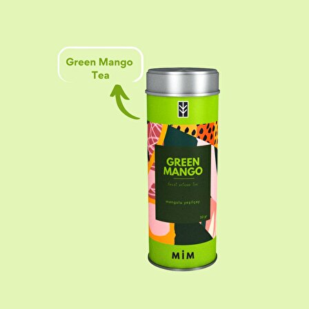 Mim and More Green Mango Bubble Tea Set-Mango Bubble 500 Gr & Green Mango Mangolu Yeşil Çay 50 Gr