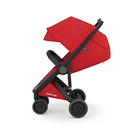 Greentom Classic Bebek Arabası Siyah Kasa Kırmızı