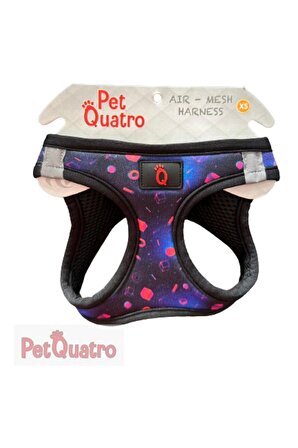 PetQuatro Airmesh Meta Köpek Göğüs Tasması XS