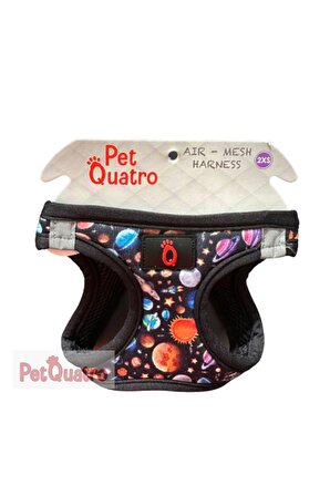 PetQuatro Airmesh Uzay Köpek Göğüs Tasması XXS