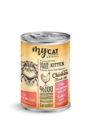 Mycat Pate Tahılsız Tavuk Etli Yavru Kedi Konservesi 400gr 12'li