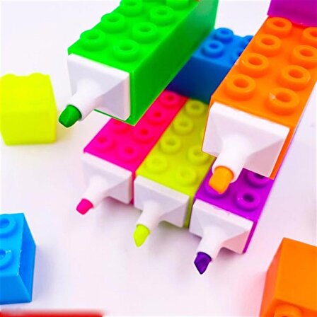 Lego 5'li Canlı Renkler İşaretleyici Kalem Seti