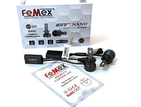 FEMEX GT NANO Csp LEXTAR H7 Led Xenon Led Headlight