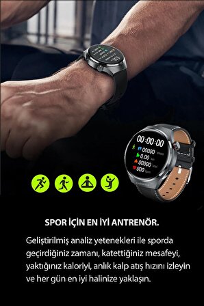 Carmenta GTT5 PRO Amoled Akıllı Saat 2024 - EKG, Nabız takibi, spor takibi, arama yapan akıllı saat İOS/ Android uyumlu