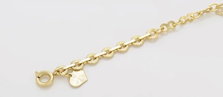 GiftWorld Zincirli Pandora Halhal / 14K Gold Renk Vip Seri