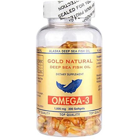 Gold Natural Omega 3 1000 Mg 200 Softgel