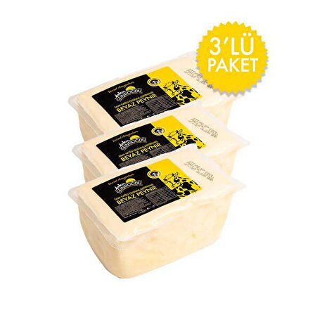 Gündoğdu İnek Beyaz Peyniri 3 lü paket Yaklaşık 1,980 KG 1 Yıl Olgunlaştırılmış