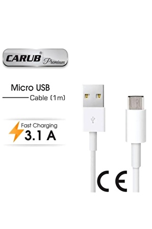 CARUB Telefon-Tablet Şarj Kablosu Usb Samsung 1mt Uyumlu