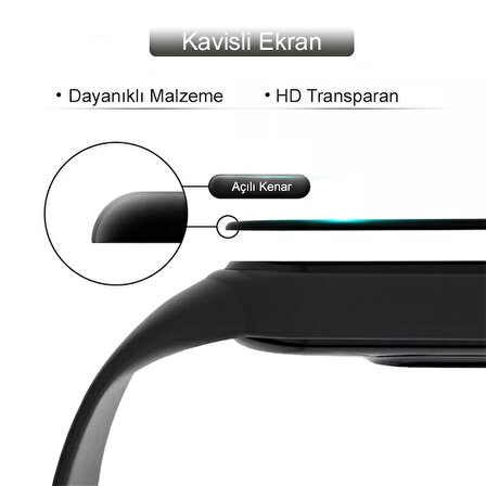 Huawei Fit 2 Ekran Koruyucu 3D Kavisli Full Kaplama Pmma