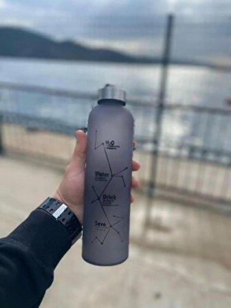 H2O Buzlu Cam Matara 600 ml