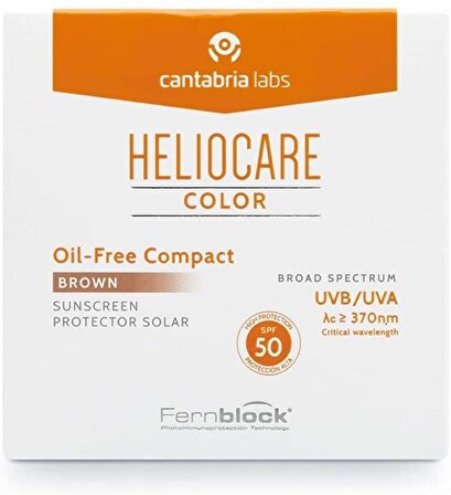 Heliocare Color SPF 50 Oil Free Compact Brown(Esmer) 10 gr  