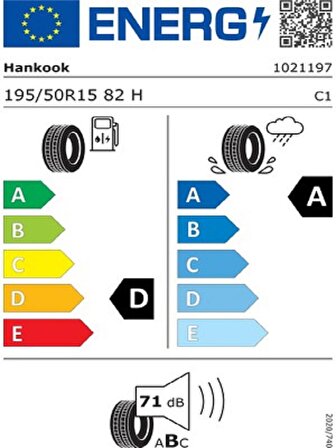 Hankook 195/50R15 82H  K125 Ventus Prime 3 Oto Yaz Lastiği (Üretim Yılı: 2024)