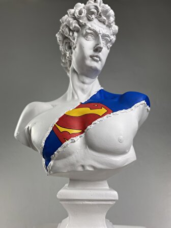 David 'Superman' Dekoratif Heykel, Pop Art Roma Yunan Heykelleri