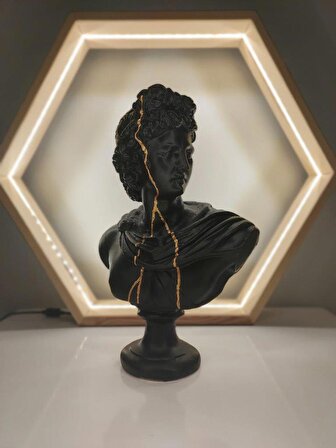 Apollo 'Gold Streak' Dekoratif Heykel, Pop Art Roma Yunan Heykelleri