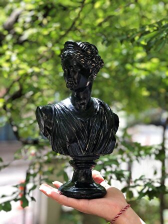 Artemis 'Black Pearl' Dekoratif Heykel, Pop Art Roma Yunan Heykelleri