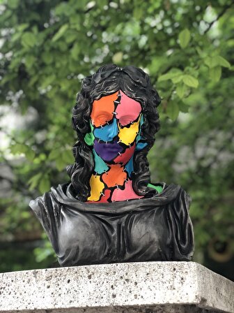 Hera 'Colorful Zombie' Dekoratif Heykel, Pop Art Roma Yunan Heykelleri