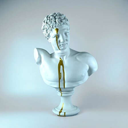 Hermes 'Gold rain' Dekoratif Heykel, Pop Art Roma Yunan Heykelleri