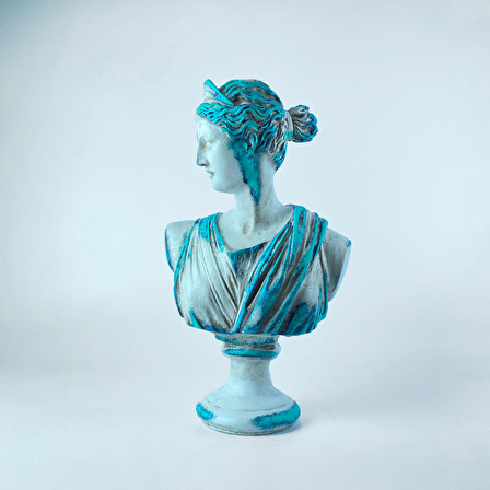 Artemis 'Blue Coral' Dekoratif Heykel, Pop Art Roma Yunan Heykelleri