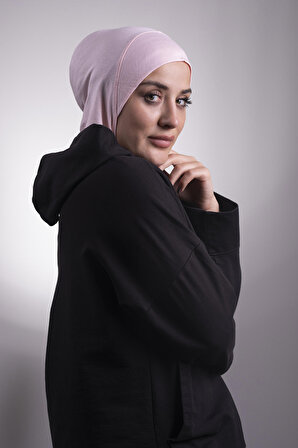 Pudra Pratik Hazır Geçmeli Bone Viskon Kumaş Hijab Spor 2106_06