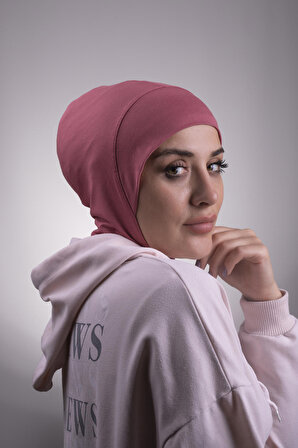 Gül Kurusu Pratik Hazır Geçmeli Bone Viskon Kumaş Hijab Spor 2106_18