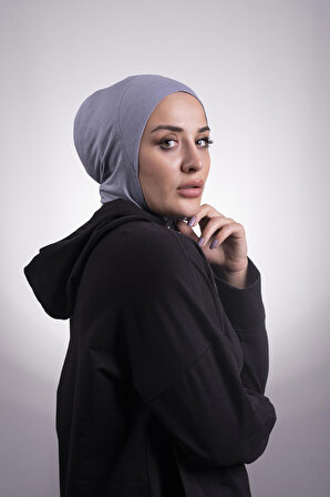 Füme Pratik Hazır Geçmeli Bone Viskon Kumaş Hijab Spor 2106_25