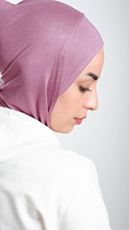 Gül Kurusu Pratik Hazır Geçmeli Tesettür Bone Sandy Kumaş Lüks Hijab 2115_18