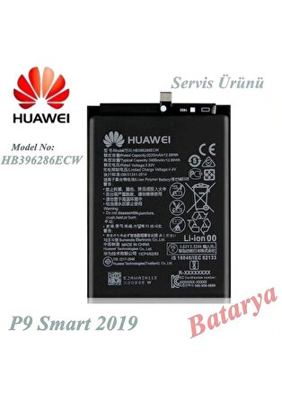 Huawei P Smart 2019 Batarya Huawei P9 Smart 2019 HB396286ECW Uyumlu Yedek Batarya