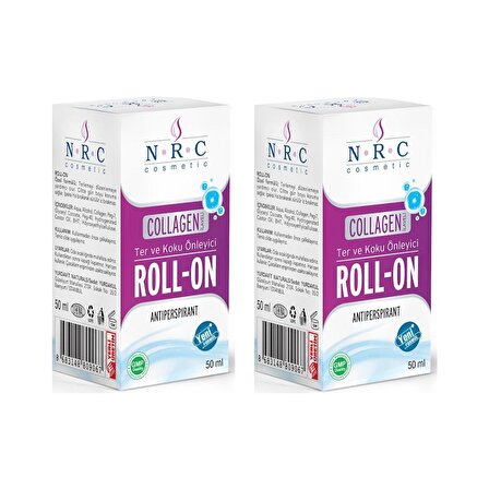 Nrc Roll-On Collagen Takviyeli Antiperspirant 50ML  Ter ve Koku Önleyici ( 2 Kutu)