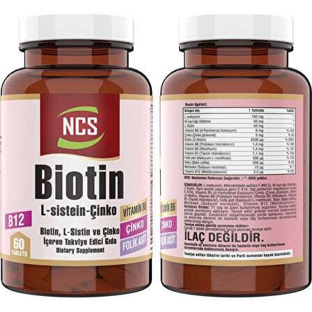 Nevfix Ncs Biotin L Sistein Çinko 60 Tablet   Nevfix Vitamin D3-K2 120 Tablet