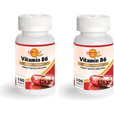 Force Nutrition Vitamin B6 100 Tablet | 2 Kutu